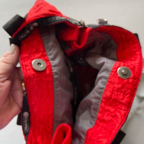 LeSportsac carry on expandable over luggage handle tote washable zippered pocket - Picture 10 of 16